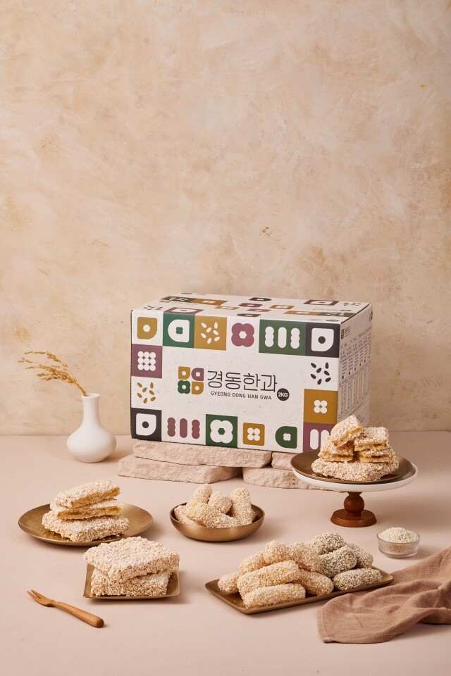 강릉몰,강릉경동한과 찹쌀혼합세트 2KG | 전통 찹쌀쑥·강정 & 쫀득한 과즐 구성