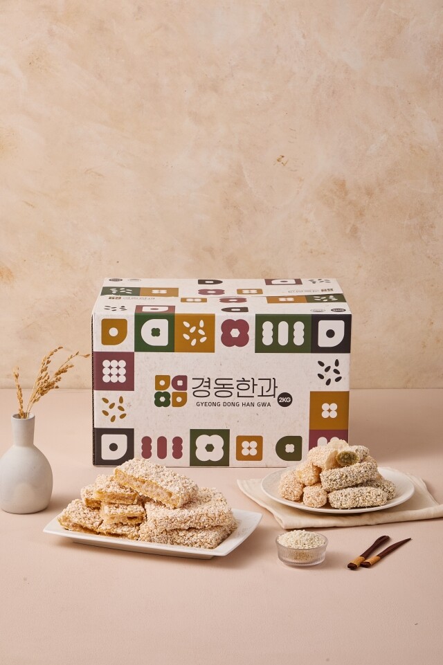 강릉몰,강릉경동한과 찹쌀혼합세트 2KG | 전통 찹쌀쑥·강정 & 쫀득한 과즐 구성