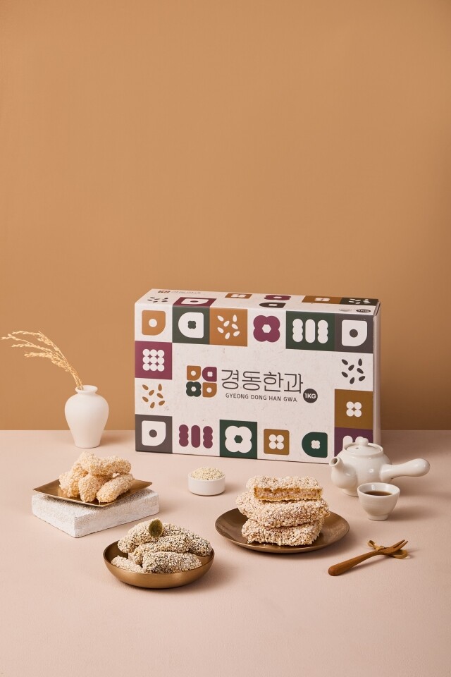 강원더몰,강릉경동한과 찹쌀혼합세트 1KG  전통한과 선물세트  (과줄·강정·쑥강정)