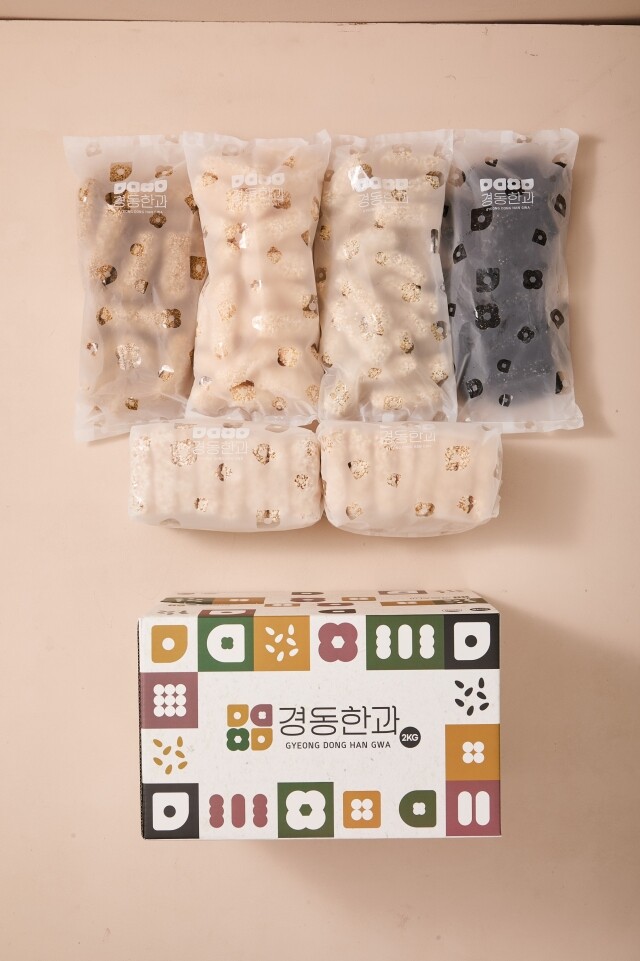 강원더몰,강릉경동한과 찹쌀모듬세트 2KG｜찹쌀강정·과줄·쑥강정·깨강정·흑임자강정 모듬