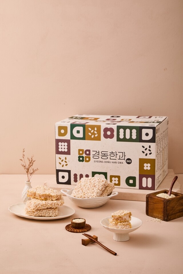 강원더몰,강릉 경동한과 전통 찹쌀과줄 선물세트 2KG