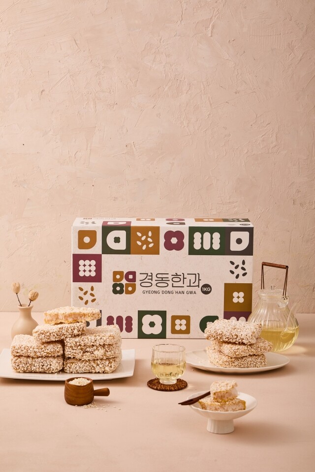 강원더몰,강릉 경동한과 전통 찹쌀과줄 선물세트 1KG