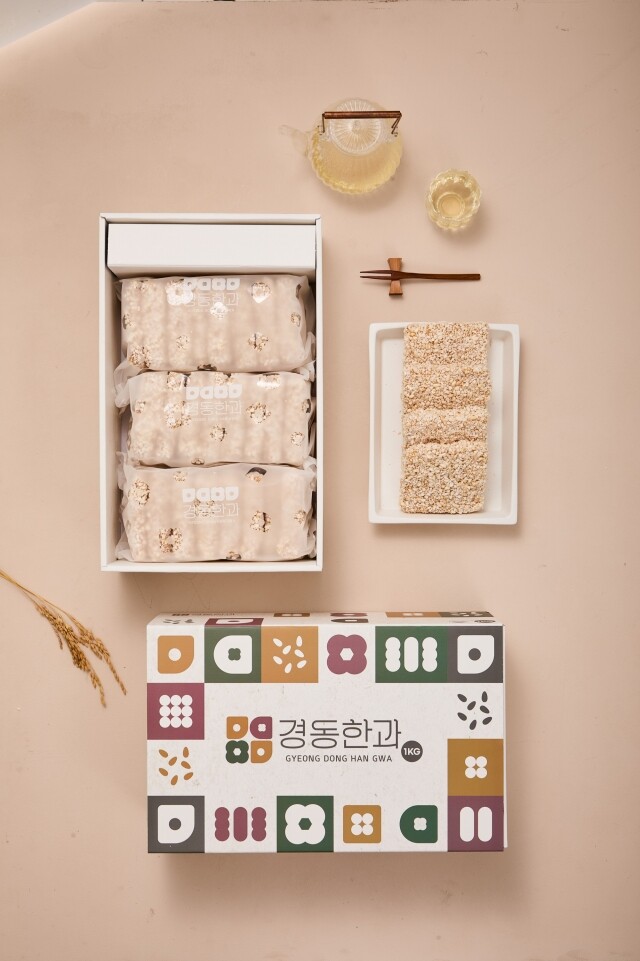 강원더몰,강릉 경동한과 전통 찹쌀과줄 선물세트 1KG