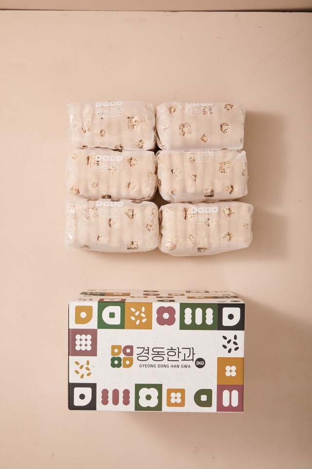 강원더몰,강릉경동한과 전통 찹쌀통밥 한과 종합세트 2kg 설날·명절선물