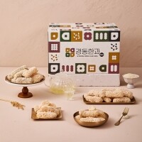 강릉경동한과 찹쌀강정 세트 2KG | 전통 한과 강정, 명절/선물용 가족 간식 (강정·쑥)