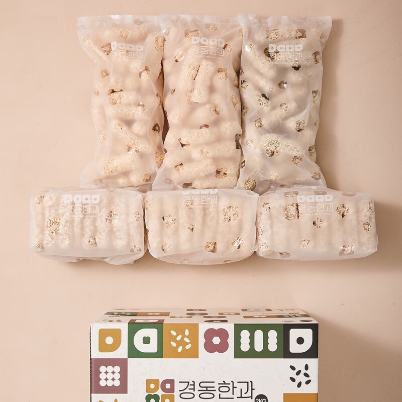 강원더몰,찹쌀 혼합세트 2kg (과줄+강정 2종)