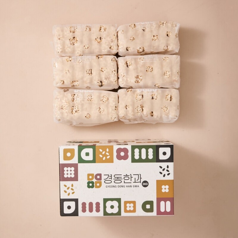 강원더몰,찹쌀 통밥세트 2kg 추석 설날 명절 실속 한과세트