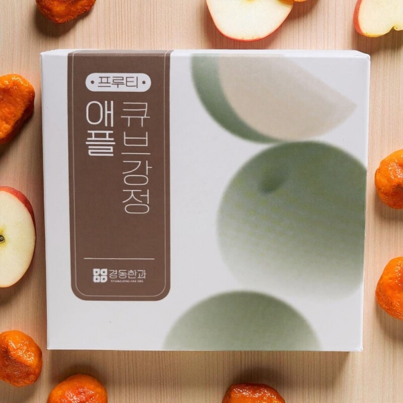 강원더몰,프루티 애플 큐브 강정 100g